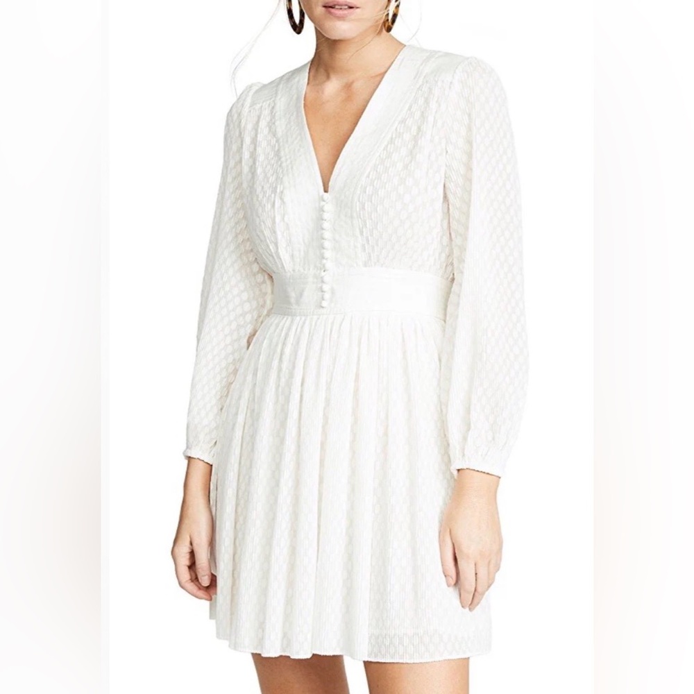 Zimmermann Cream Long Sleeve Dress